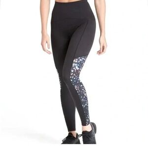 Spanx booty boost cosmic print activewear high waisted athletic leggings 1X